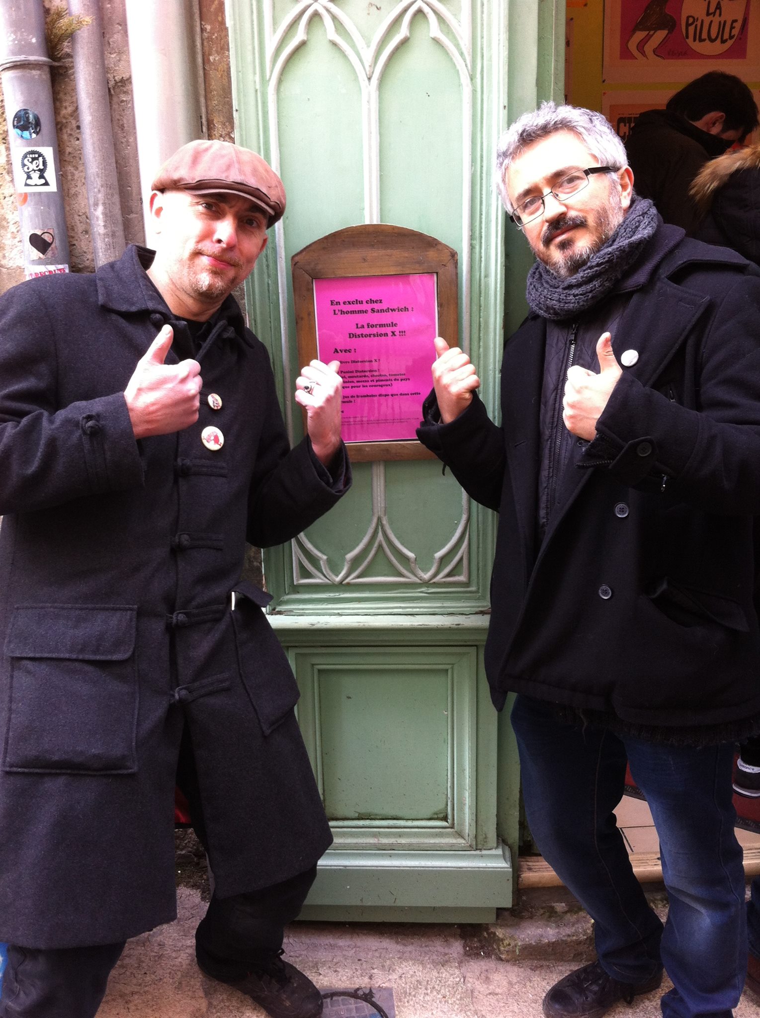 La formule Distorsion chez l'Homme Sandwich de Angoulême - c'est chaud mais c'est bon !