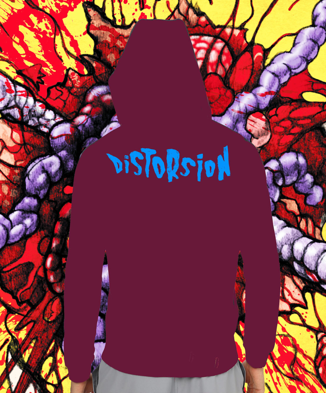 hoodie mauve fond
