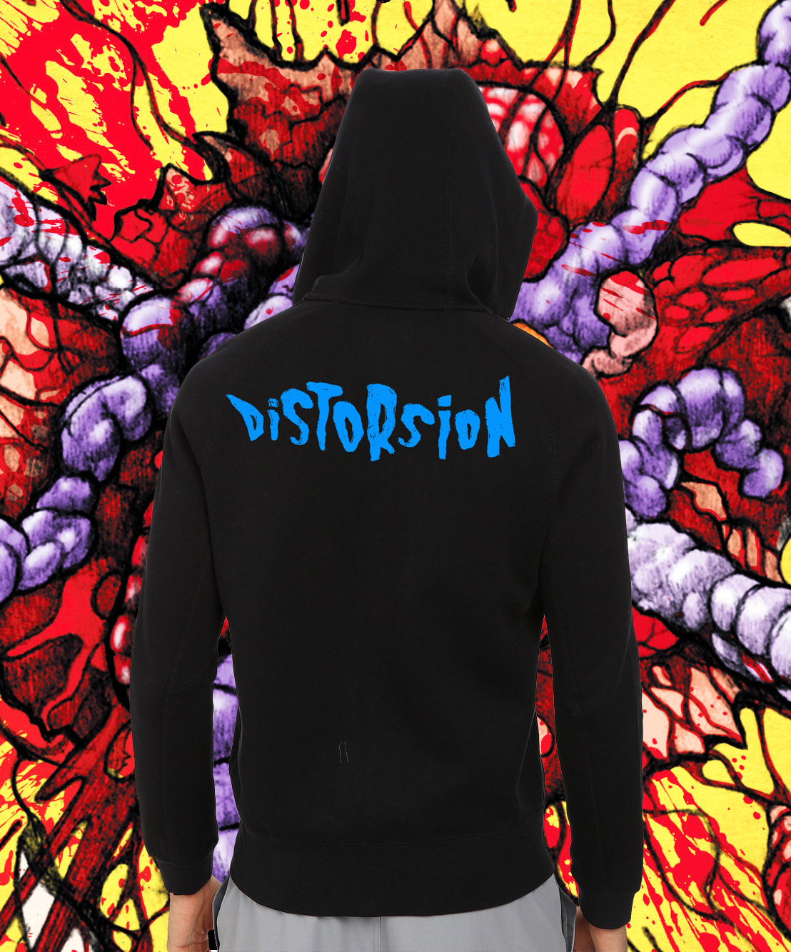 hoodie noir fond