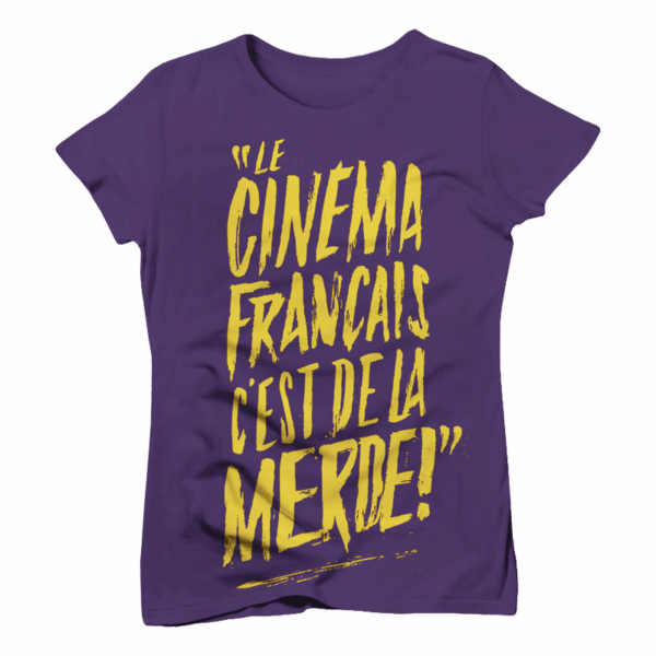 T-shirt "Merde !" en mauve ! NEW ! – Image 2