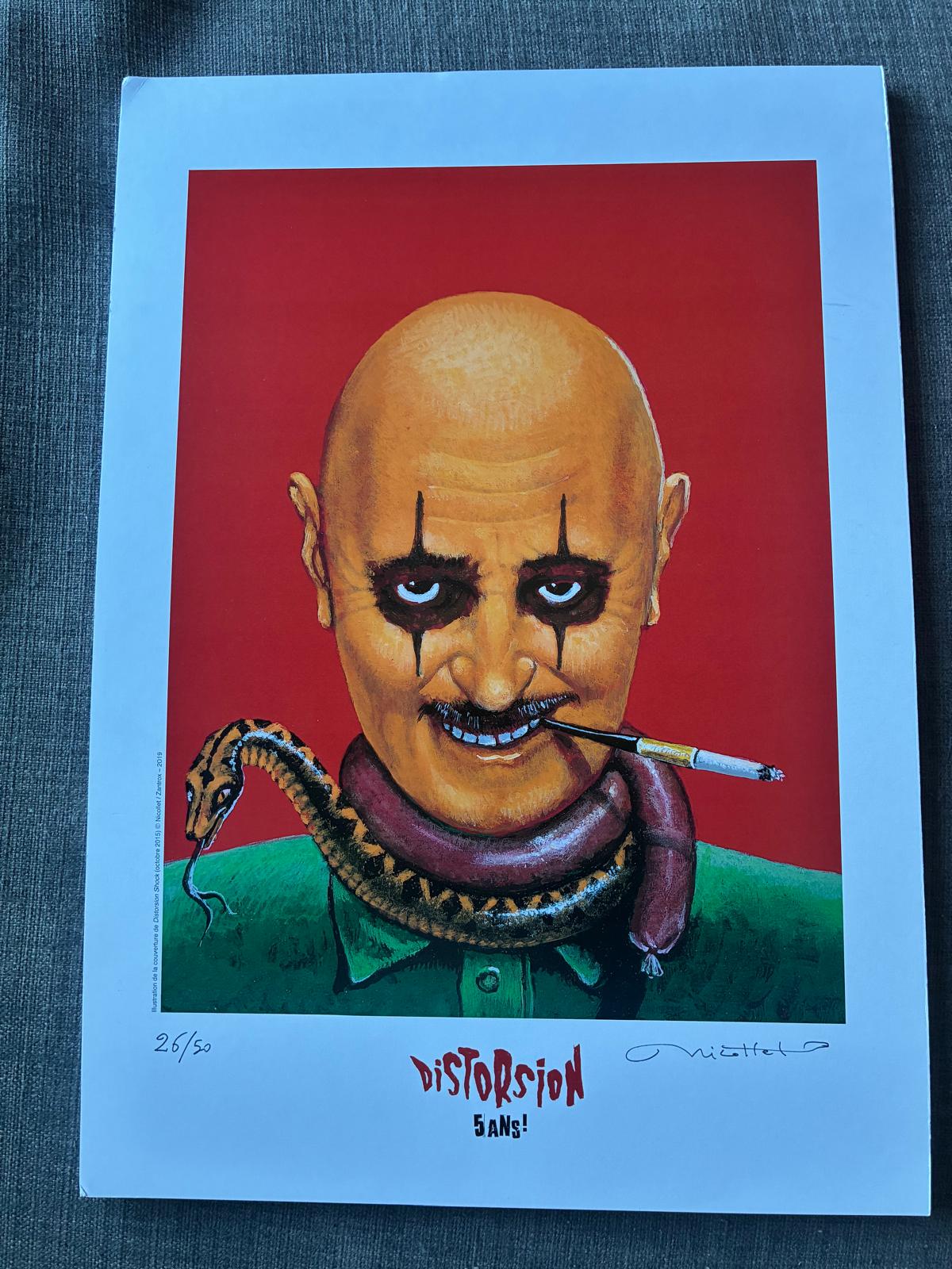 Affiche "DistoMan", dédicacée par NICOLLET ! – Image 2